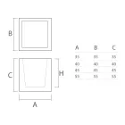 مزهرية من البولي إيثيلين الملون على شكل مكعب، صنع في إيطاليا - تونيلو Viadurini