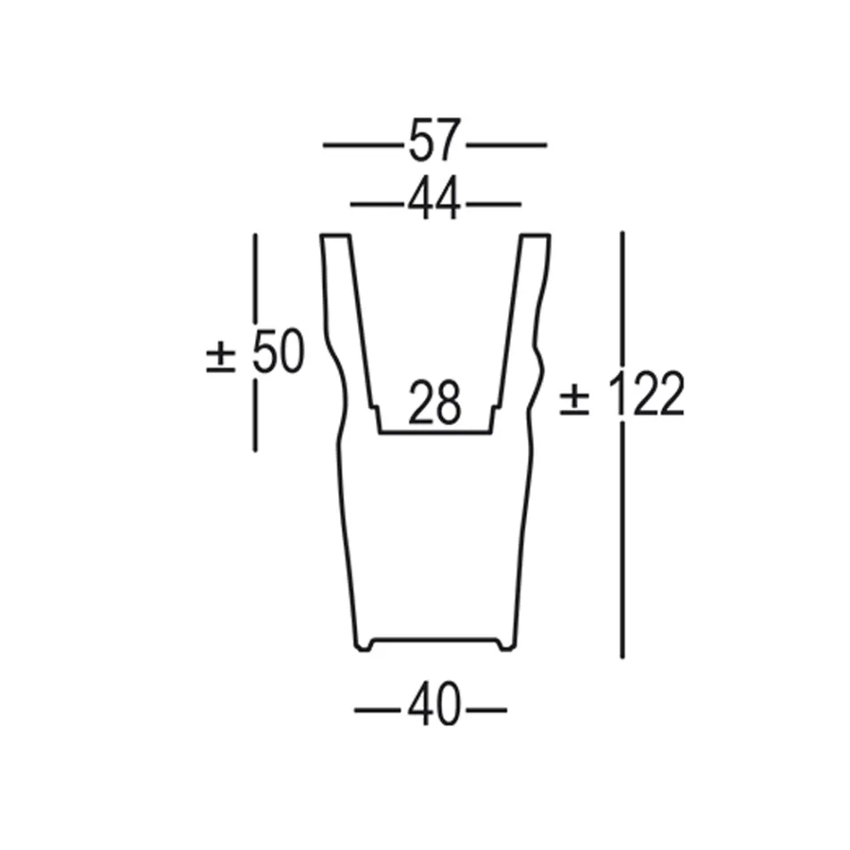 مزهرية خارجية مشرقة من البولي إيثيلين غير الشفاف مصنوعة في إيطاليا - فخورون Viadurini