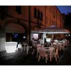 مزهرية حديقة من البولي إيثيلين اللامعة مزودة بإضاءة LED، صنع في إيطاليا - بولدو Viadurini