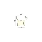 مزهرية مزخرفة مضيئة من البولي إيثيلين مزودة بإضاءة LED، صنع في إيطاليا - بوكا Viadurini