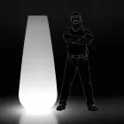 مزهرية مضيئة للتصميم الخارجي مصنوعة من البولي إيثيلين في إيطاليا - مينيا Viadurini