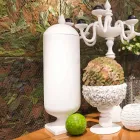 مزهرية سيراميك بيضاء حديثة مصنوعة يدويًا في إيطاليا - شانتال Viadurini