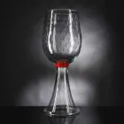 مزهرية عصرية شفافة من زجاج مورانو المنفوخ، صنع في إيطاليا - كوبرنيكوس Viadurini