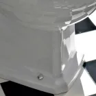 مزهرية كلاسيكية أحادية الكتلة من السيراميك الأبيض، صنع في إيطاليا - مروة Viadurini