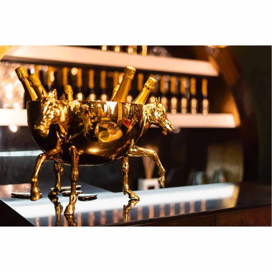 مزهرية زخرفية داخلية من السيراميك الأبيض أو الذهب عيار 24 قيراطًا، صنع في إيطاليا - جاكي Viadurini