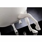 مزهرية زخرفية داخلية من السيراميك الأبيض أو الذهب عيار 24 قيراطًا، صنع في إيطاليا - جاكي Viadurini