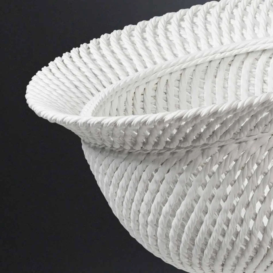 مزهرية خزفية داخلية مزخرفة مصنوعة يدويًا في إيطاليا - نابليون Viadurini