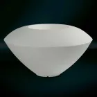 مزهرية زخرفية حديثة من البولي إيثيلين الملون، مصنوعة في إيطاليا - خشب Viadurini