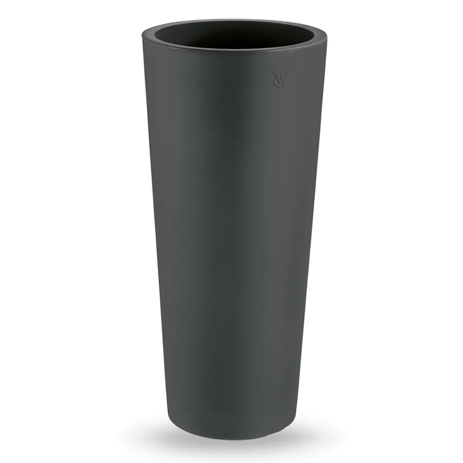 مزهرية خارجية دائرية من البولي إيثيلين الملون، صنع في إيطاليا - نيبون Viadurini