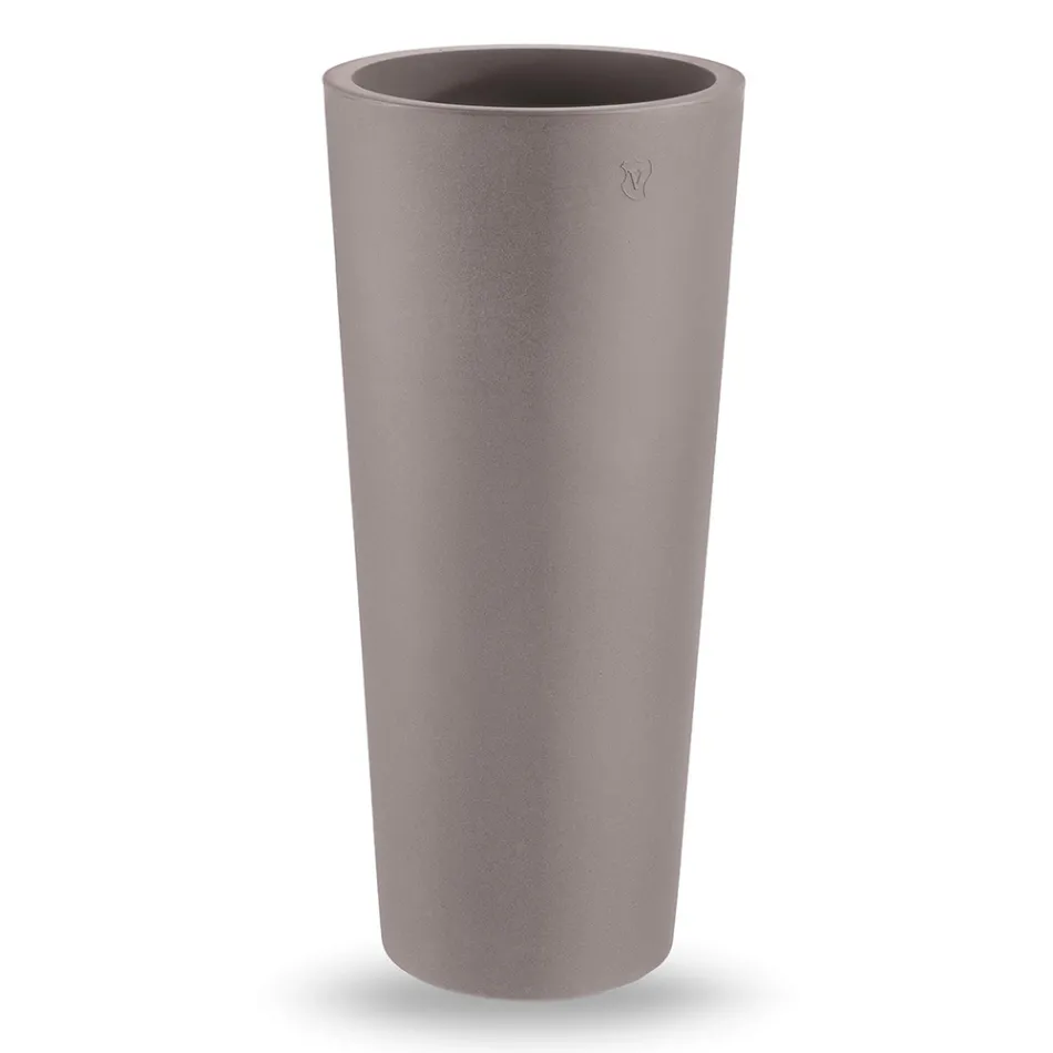 مزهرية خارجية دائرية من البولي إيثيلين الملون، صنع في إيطاليا - نيبون Viadurini