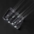 مزهرية داخلية شفافة من زجاج شبكي، صنع في إيطاليا - فورتوناتو Viadurini