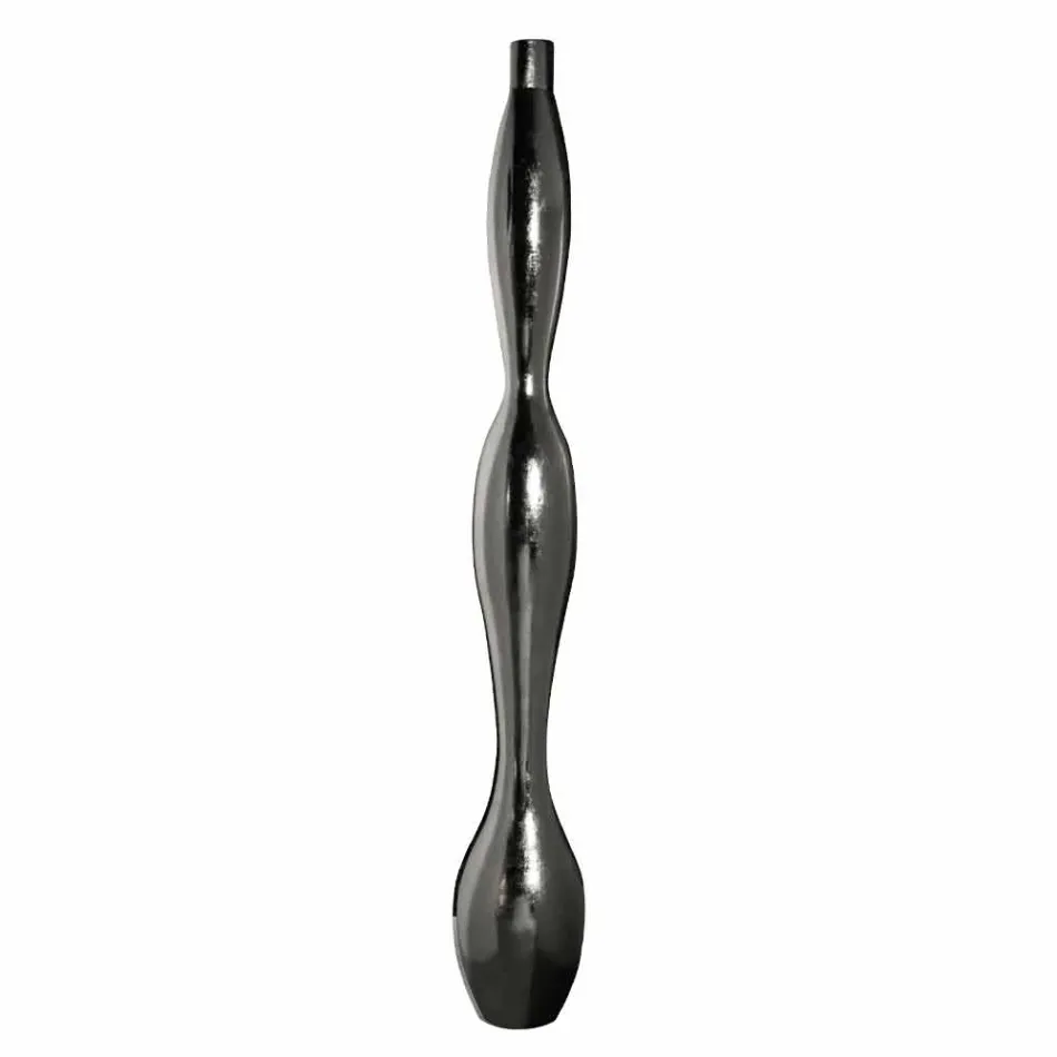 مزهرية داخلية من الراتنج بلمسة نهائية من أوراق الذهب أو الفضة، صنع في إيطاليا - كوارتو Viadurini