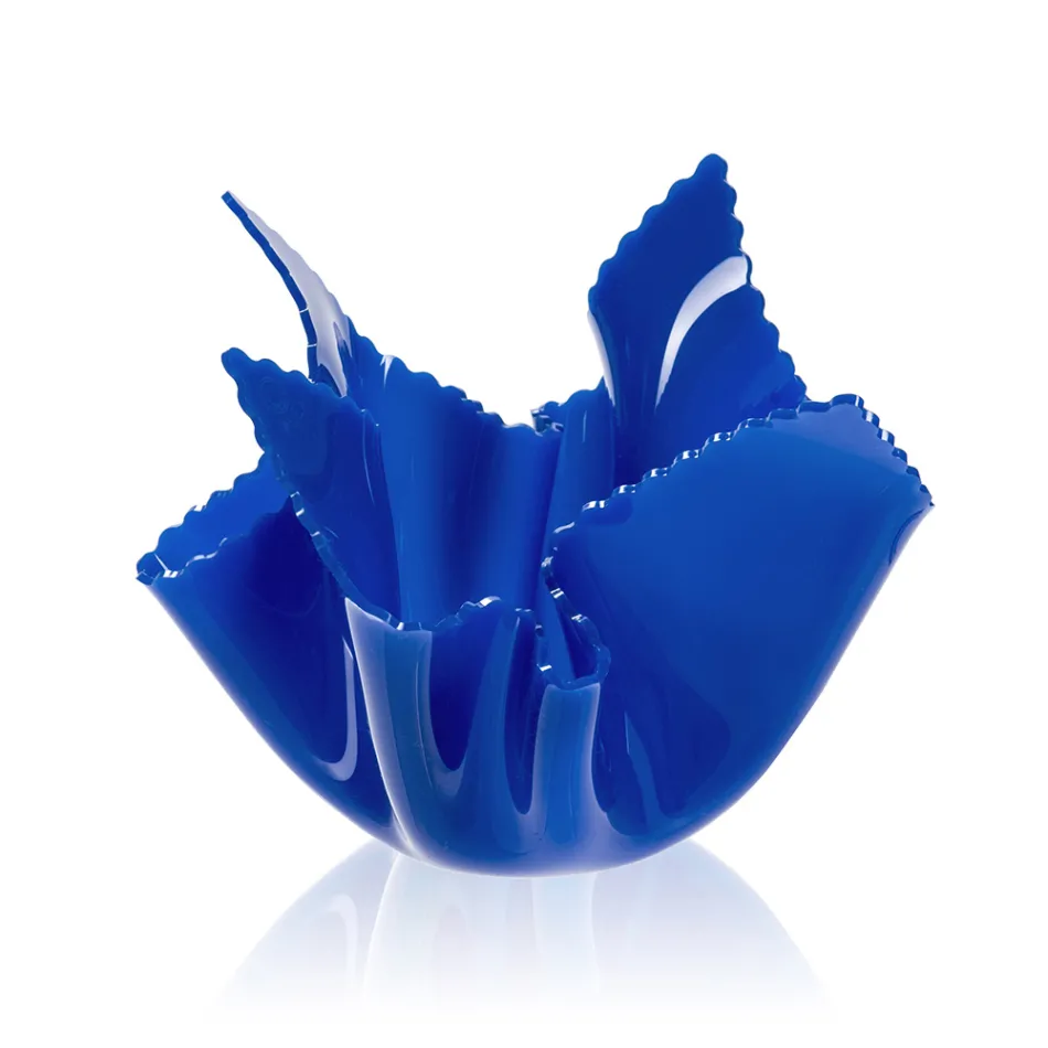 مزهرية من زجاج شبكي ملون قابلة لإعادة التدوير، قطعتان، مقاسان - غابريا Viadurini