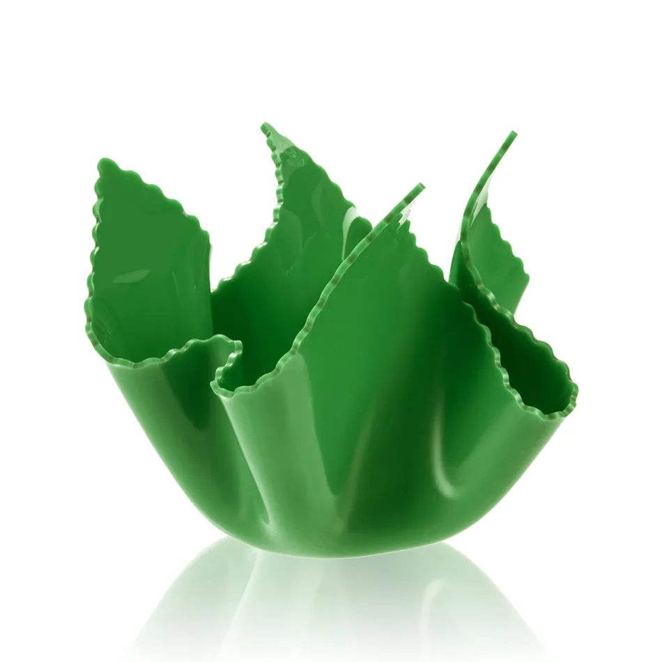 مزهرية من زجاج شبكي ملون قابلة لإعادة التدوير، قطعتان، مقاسان - غابريا Viadurini