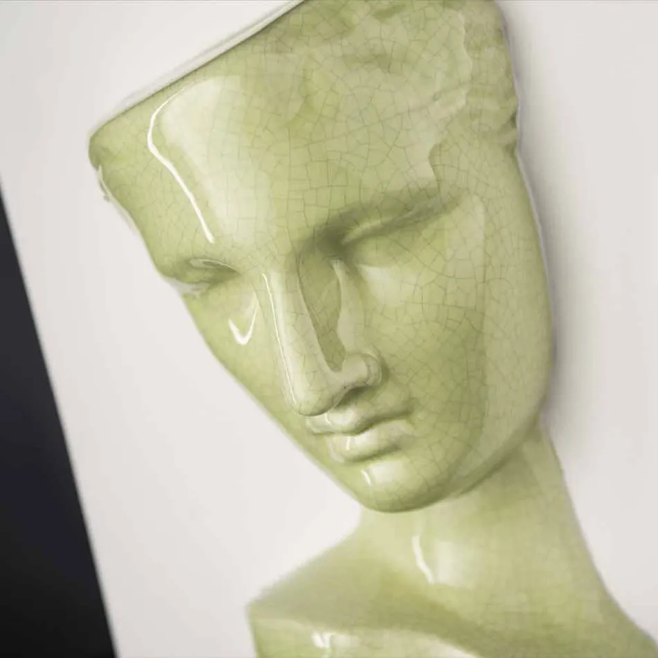 مزهرية مستطيلة حديثة من السيراميك الملون، مصنوعة يدويًا في إيطاليا - لوكاس Viadurini