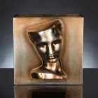 مزهرية مستطيلة حديثة من السيراميك الملون، مصنوعة يدويًا في إيطاليا - لوكاس Viadurini