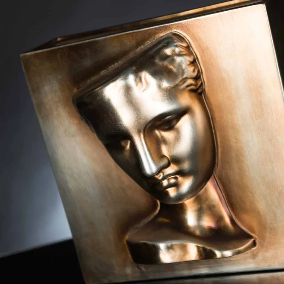 مزهرية مستطيلة حديثة من السيراميك الملون، مصنوعة يدويًا في إيطاليا - لوكاس Viadurini