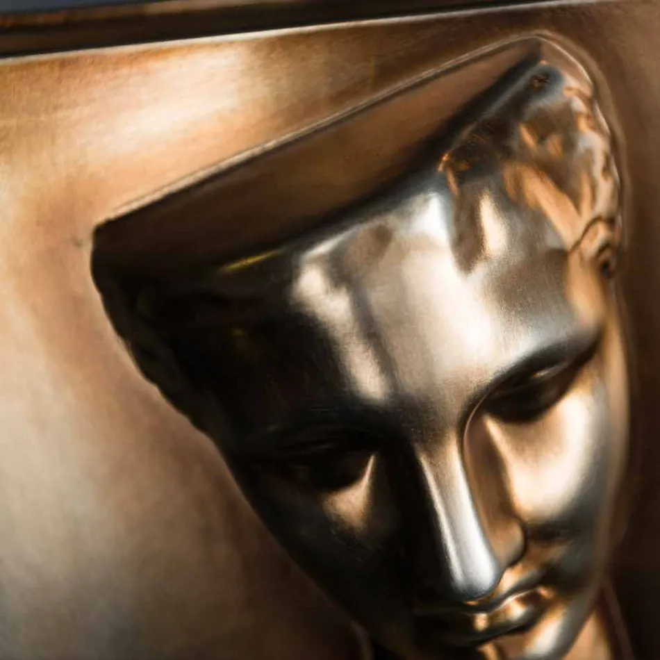 مزهرية مستطيلة حديثة من السيراميك الملون، مصنوعة يدويًا في إيطاليا - لوكاس Viadurini