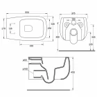 مزهرية Gaiola المعلقة المصنوعة من السيراميك الأبيض بتصميم عصري، مصنوعة في إيطاليا Viadurini
