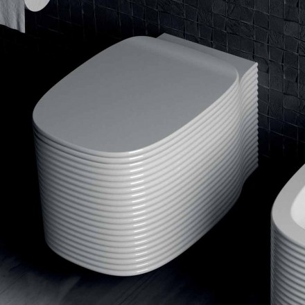 مزهرية خزفية معلقة بتصميم عصري مصنوعة في إيطاليا، هاملت Viadurini