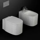 مزهرية خزفية معلقة بتصميم عصري مصنوعة في إيطاليا، هاملت Viadurini