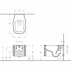 مزهرية خزفية معلقة بتصميم عصري مصنوعة في إيطاليا، هاملت Viadurini