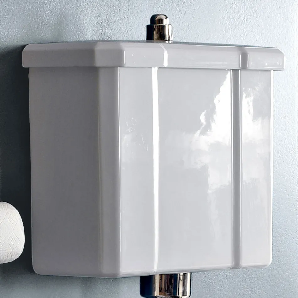 مرحاض أرضي مع كاسيت سيراميك ومقعد أسود صنع في إيطاليا - مروة Viadurini