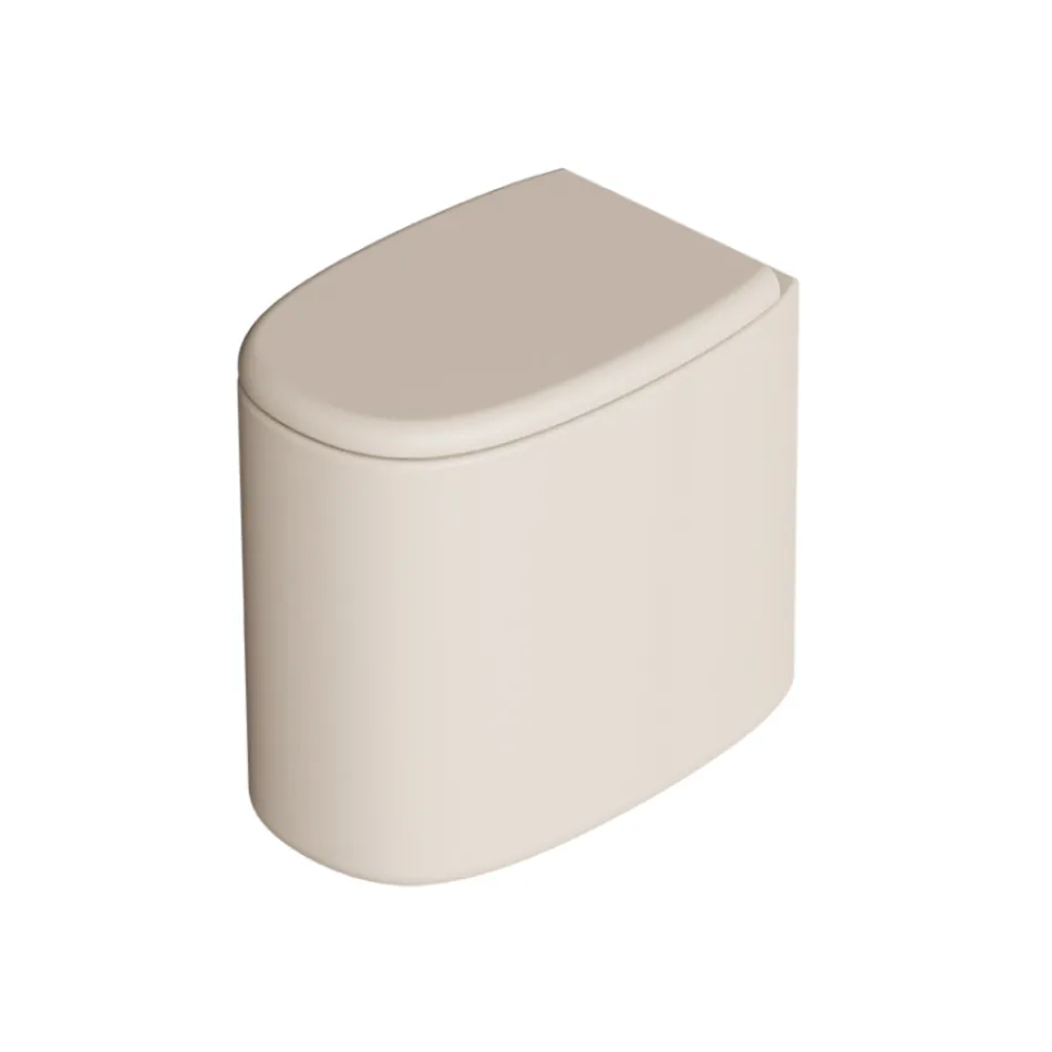 مرحاض سيراميك قائم على الأرض بألوان مختلفة، صنع في إيطاليا - فتاة Viadurini