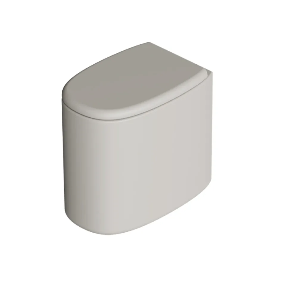 مرحاض سيراميك قائم على الأرض بألوان مختلفة، صنع في إيطاليا - فتاة Viadurini