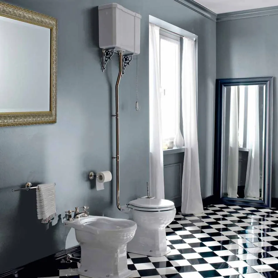 مزهرية سيراميك أرضية مع كاسيت صنع في إيطاليا - مروة Viadurini