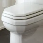 جرة مرحاض سيراميك بيضاء مع علبة، صنع في إيطاليا - نوسيكا Viadurini