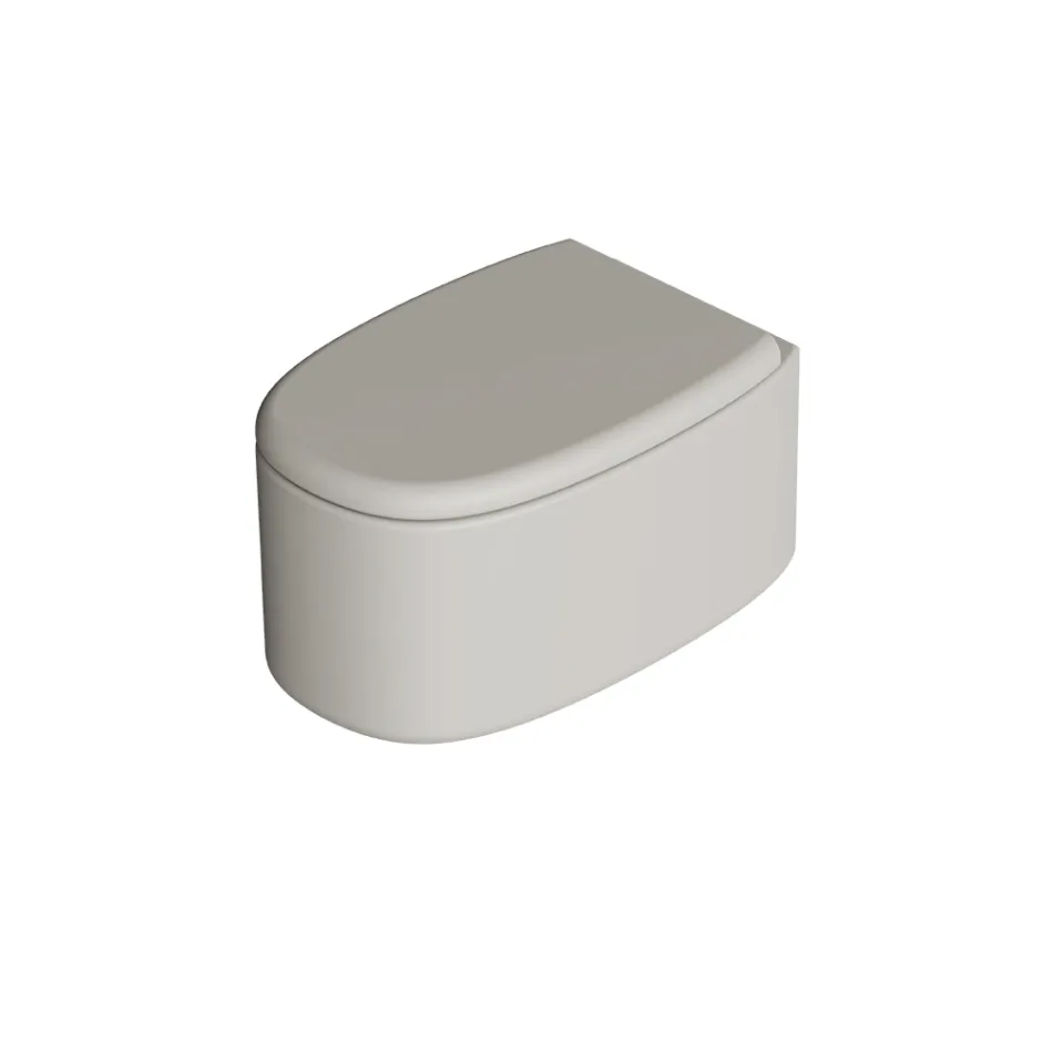 مرحاض سيراميكي معلق على الحائط بألوان متنوعة، صنع في إيطاليا - للبنات Viadurini