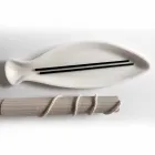 صينية مطبخ من رخام كارارا الأبيض مصنوعة يدويًا في إيطاليا - سمك Viadurini