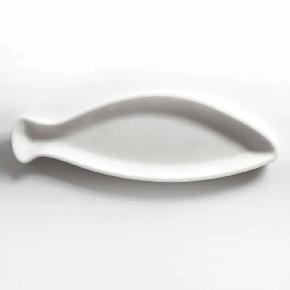 صينية مطبخ من رخام كارارا الأبيض مصنوعة يدويًا في إيطاليا - سمك Viadurini