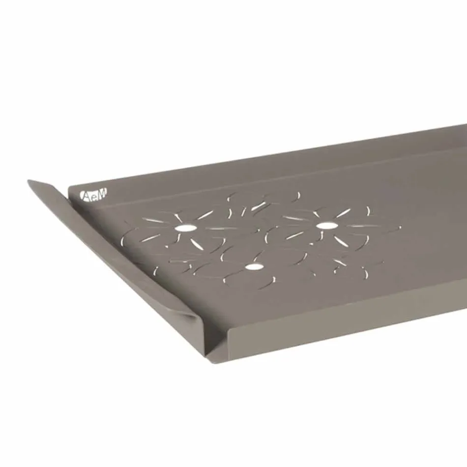 صينية تقديم مع زهور باللون الأبيض أو الأزرق أو الحديد الطيني - ماركن Viadurini