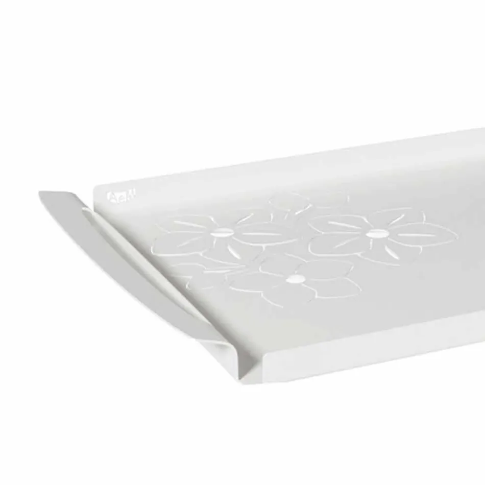 صينية تقديم مع زهور باللون الأبيض أو الأزرق أو الحديد الطيني - ماركن Viadurini