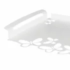 صينية تقديم بتصميم حديدي باللون الأبيض أو البيج أو العاجي، صنع في إيطاليا - لايدن Viadurini