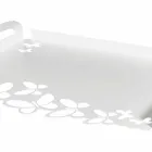 صينية تقديم بتصميم حديدي باللون الأبيض أو البيج أو العاجي، صنع في إيطاليا - لايدن Viadurini