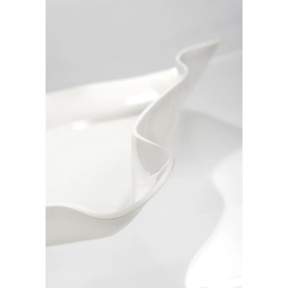 صينية من زجاج شبكي ملون وقابل لإعادة التدوير، قطعتان، مقاسان - غابريو Viadurini