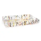 صينية متعددة الألوان من زجاج شبكي بمقاسين، صنعت في إيطاليا - متعددة الألوان Viadurini