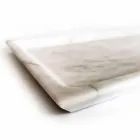 صينية مستطيلة من رخام كارارا الأبيض المصقول، صنع في إيطاليا - ألغا Viadurini