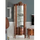 خزانة عرض لغرفة المعيشة، باب واحد ودرجان خشبيان، صنع في إيطاليا - ليونور Viadurini