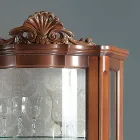 خزانة عرض لغرفة المعيشة، باب واحد ودرجان خشبيان، صنع في إيطاليا - ليونور Viadurini