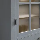 خزانة عرض لغرفة المعيشة مصنوعة من خشب التنوب الصلب، مصنوعة بالكامل في إيطاليا - باسكوال Viadurini