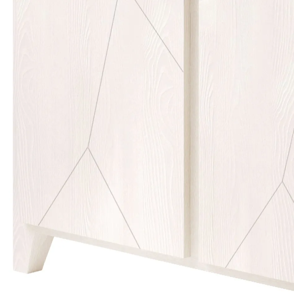 هيكل عرض غرفة المعيشة من خشب التنوب الصلب المصنوع في إيطاليا - باسكوال Viadurini