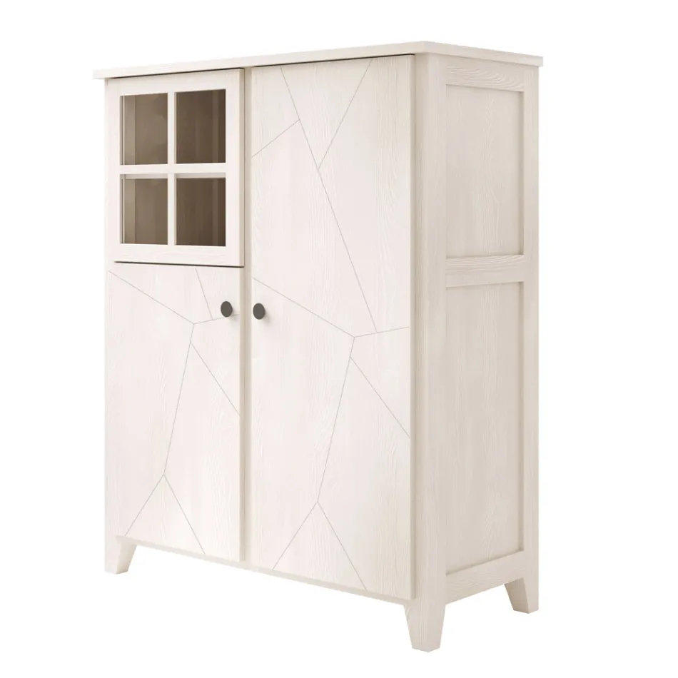 هيكل عرض غرفة المعيشة من خشب التنوب الصلب المصنوع في إيطاليا - باسكوال Viadurini