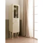 خزانة عرض أحادية اللون مع أرفف زجاجية داخلية، صنع في إيطاليا - كاندي Viadurini