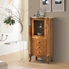 خزانة عرض لغرفة المعيشة مع باب زجاجي واحد و3 أدراج، صنع في إيطاليا - لندن Viadurini