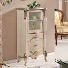 خزانة عرض لغرفة المعيشة مع باب زجاجي واحد و3 أدراج، صنع في إيطاليا - لندن Viadurini