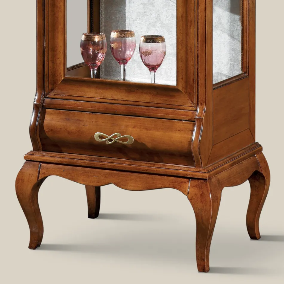 غرفة معيشة فاخرة من خشب الجوز الكلاسيكي، صنع في إيطاليا - هاستينجز Viadurini